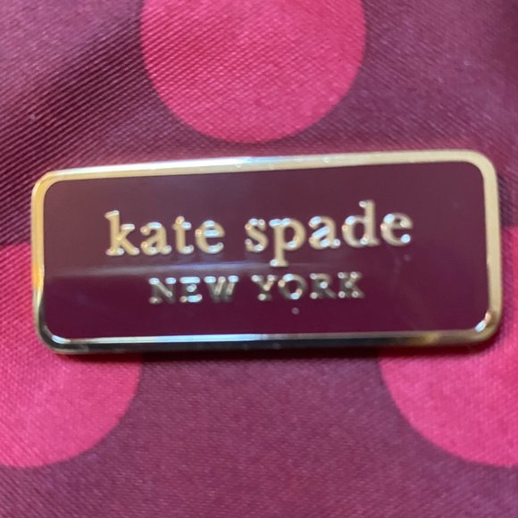 VERY GOOD Used Condition - Kate Spade Hayden Blackberry Nylon Zip Tote - Picture 2 of 7